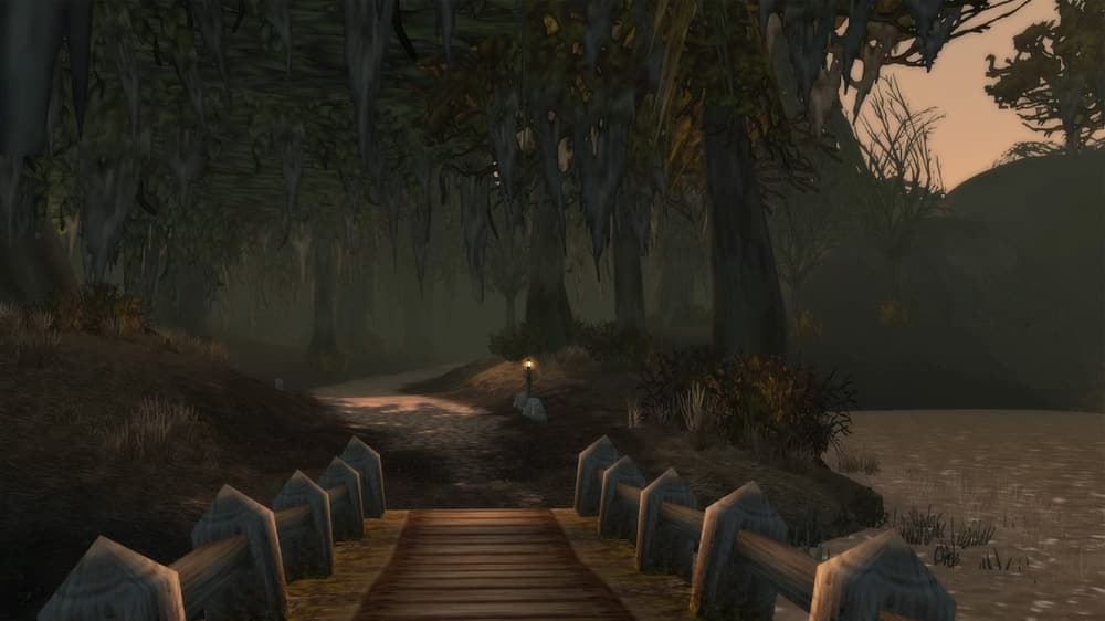 Dustwallow Marsh in World of Warcraft: Forever, shown with the rebuilt lighting.